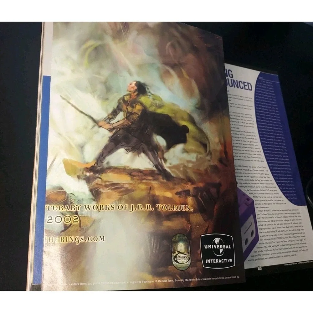 GamePro Magazine August Super Mario Sunshine On Cover Lord Of The Ring Poster